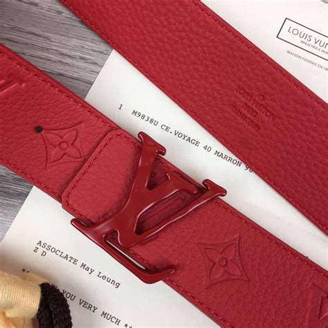 red louis vuitton belt mens|all red louis vuitton belt.